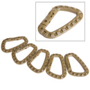 5 Pcs Plastic Carabiner D-Ring Key Chain Clip Hook Camping Buckle Accessories