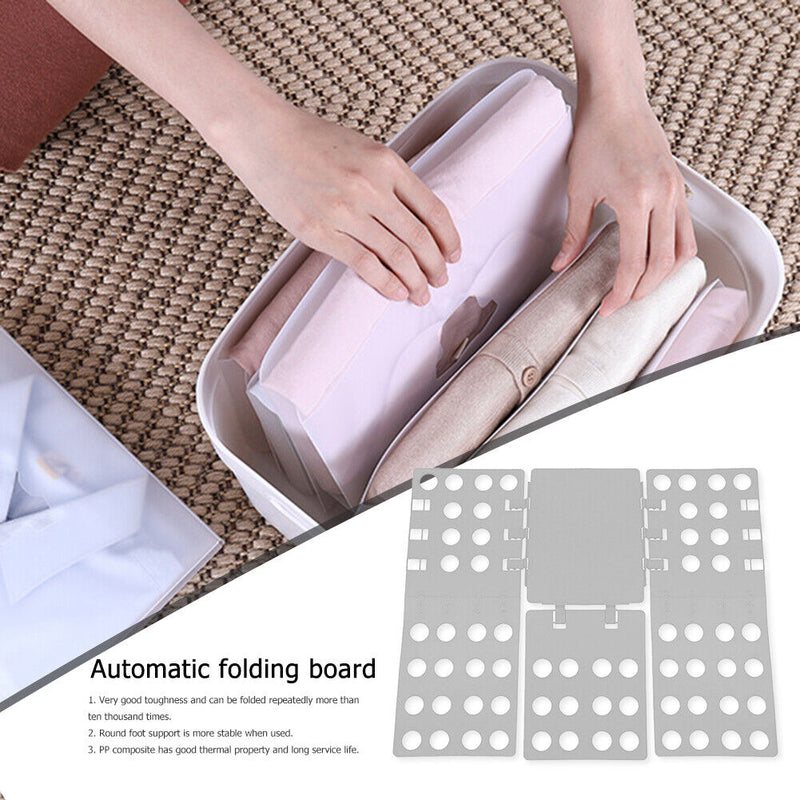 Plastic Garment Folding Board Adjustable Shirts Laundry Clothes Holder for Ho