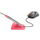 Laptop Mouse Wire Holder Clip Desktop Cord Cable Gaming Organizer (Pink)