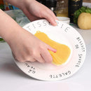 Silicone Dish Washing Brush Pot Pan Dish Sponge Cleaner Scrubber (Yellow) Newly