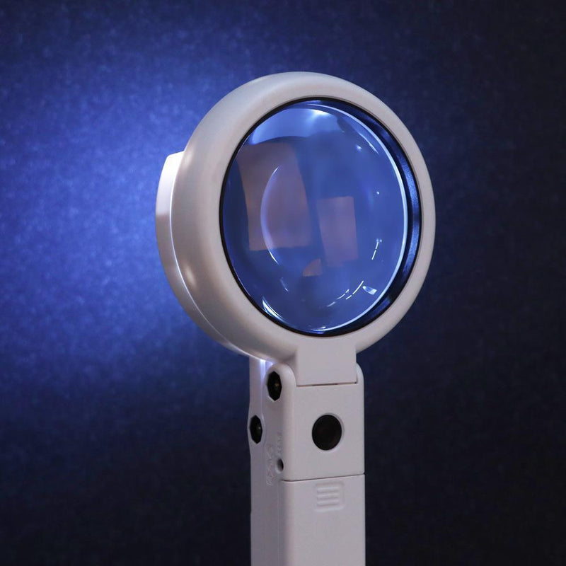 with LED Light and Stand Handheld Foldable Magnifier Foldable Magnify Glass