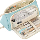 Simple Pencil Case Large Cosmetic Travel Pen Stationary Bags (Light Blue) Newly
