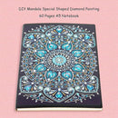 DIY Mandala Special Shaped Diamond Painting A5 Notebook 60 Pages Journal Book
