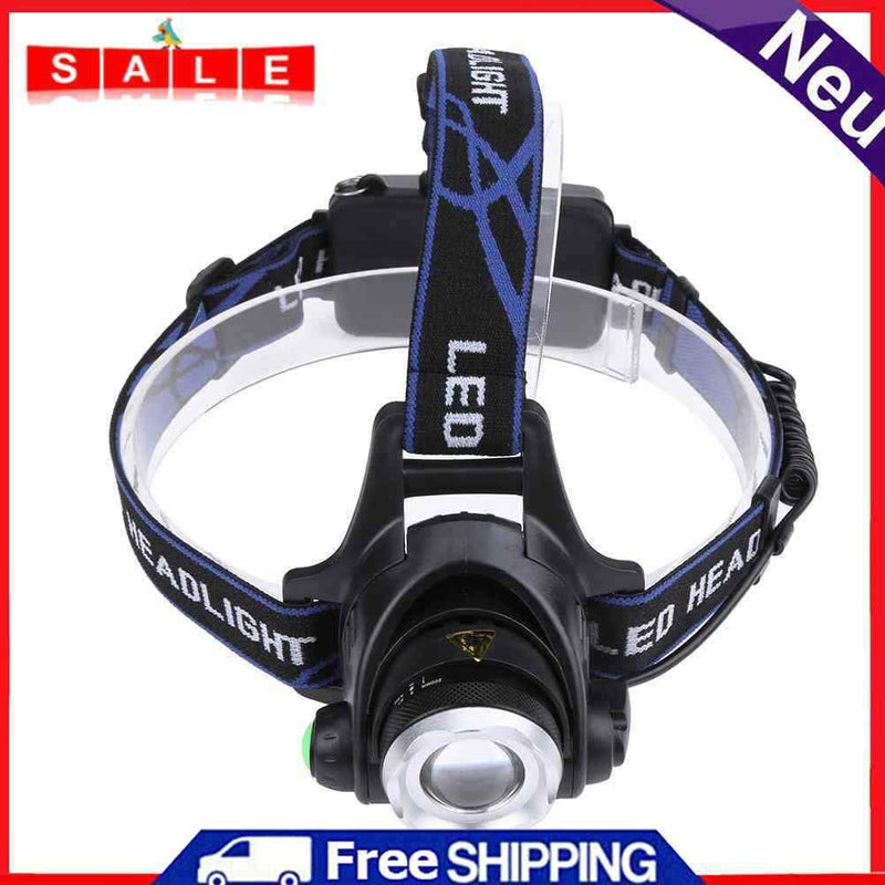 900Lm LED Lighting Head Torch CREE XM-L T6 Zoom Waterproof LED Headlights