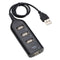 USB Hub 5Mbps High Speed Multi USB 2.0 Adapter 4 Port Splitter (Black)