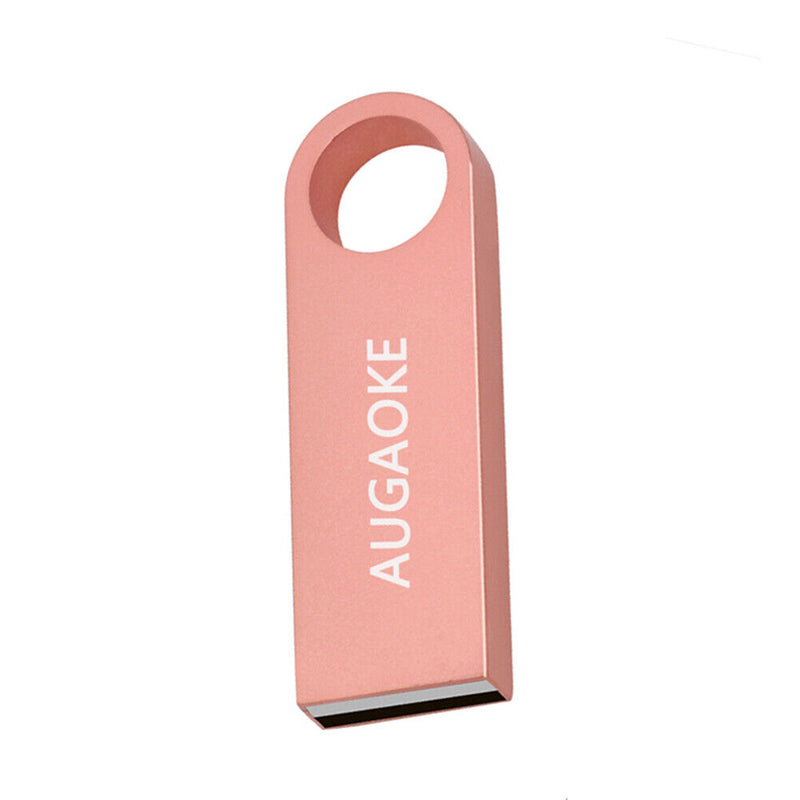 Mini Metal USB 2.0 Flash Drive 64GB 32GB 16GB 8GB 4GB Pendrive (4G)(Pink)