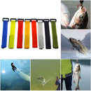 10pcs Durable Fishing Rod Tie Strap Belt Portable Wrap Band Pole Holder