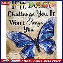 5D DIY Diamond Painting Kits Words Butterfly Full Square Drill Wall Art Cra