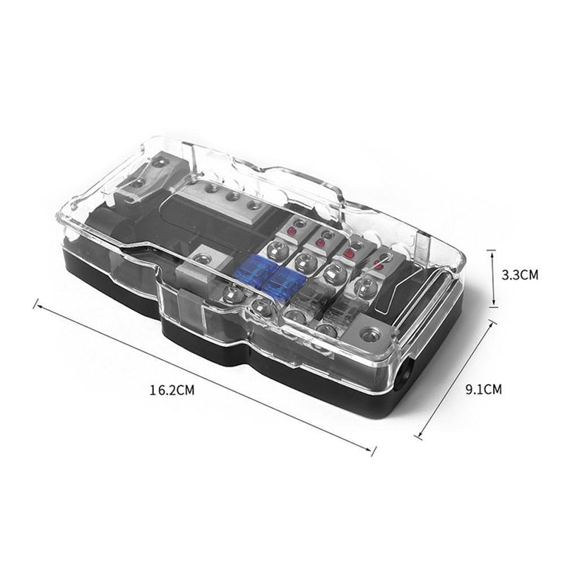 Everpert Car Stereo Fuse Holder/Distributor, 4-Way Fuse Box