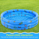 Children Inflatable Swimming Pool PVC Water Play Basin Bathtub Toys (130cm)