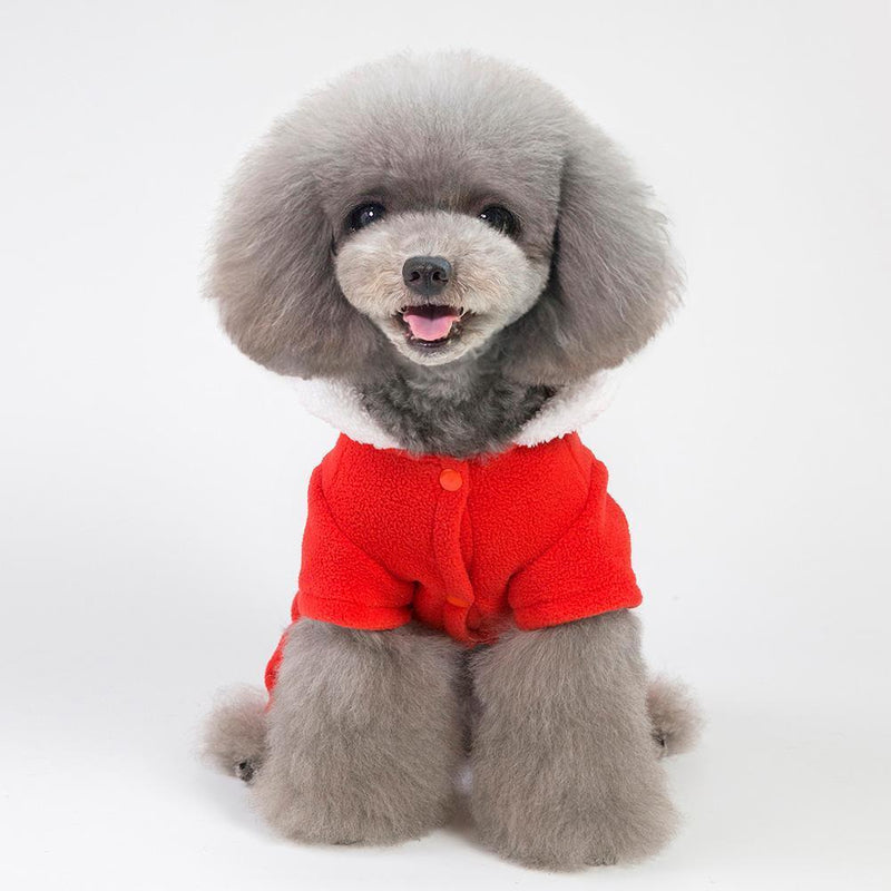 Pet Christmas Clothes Four-legs Hooded Winter Warm Dog Clothing (XXL Coat)