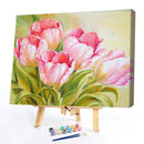 Tulip/Sunflower Oil Paint By Numbers DIY Canvas Wall Picture Craft Home Decor