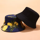 Anti-UV Foldable Double-Sided Bucket Hat Beach Cap Sun Hat Fisherman Cap