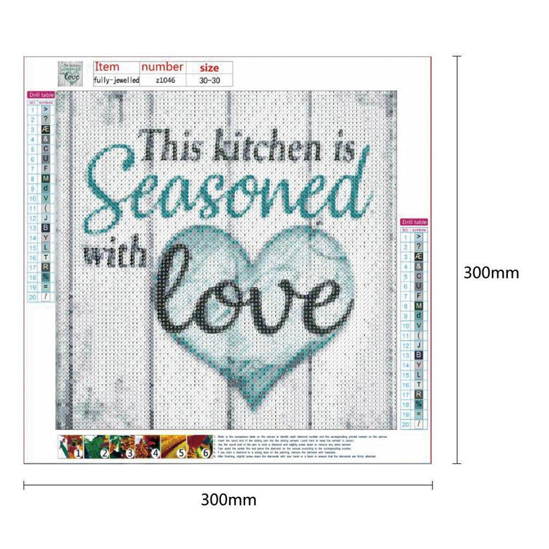5D DIY Full Drill Diamond Painting Letter Cross Stitch Mosaic Kits (Z1046)
