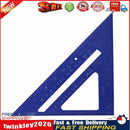 7 inch Triangle Ruler Angle Protractor for Building Framing Tools (Blue) Newly