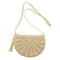 Tassels Beach Messenger Handbag Women Girl Crochet Straw Shoulder Bag/Beige