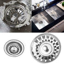 Steel Sink Strainer Waste Plug double floor Drain Stopper B0H9 B5O8