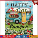 Diamond Painting DIY Happy camping Full Round Drill Rhinestone Picture