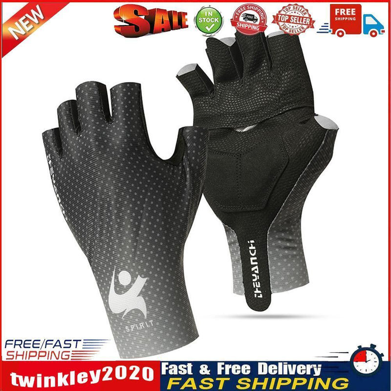 Half Finger Gloves Summer Sports Cycling Gloves for Men Women (Black M) Newly