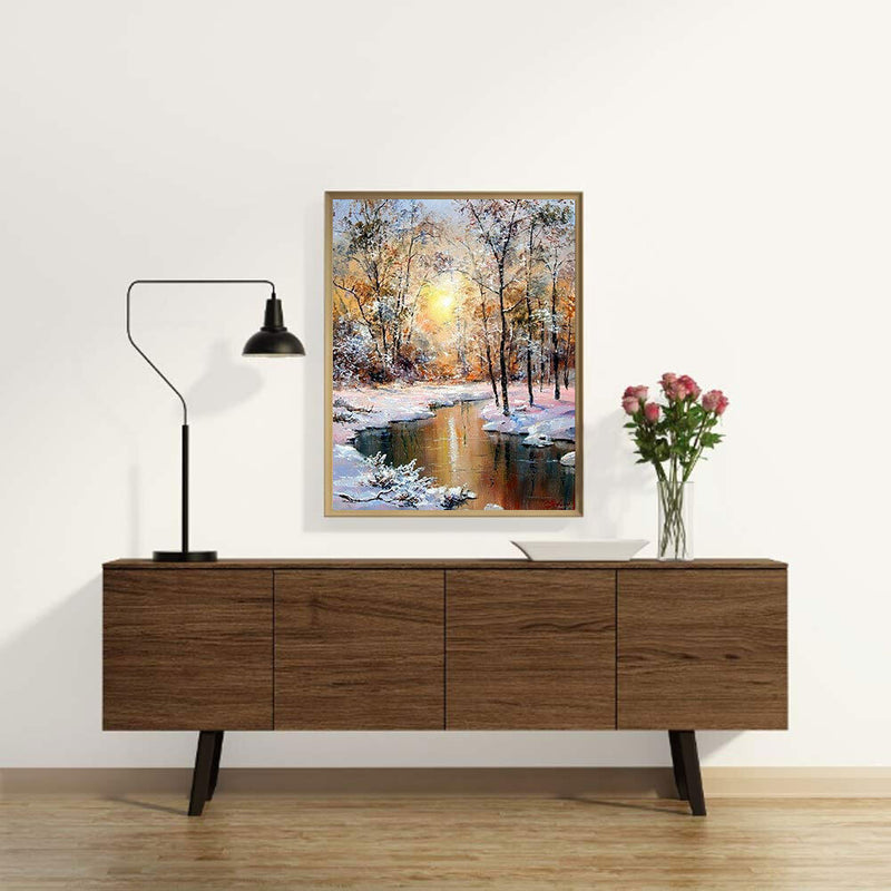 DIY Diamond Painting Kits Full Round Drill Sunset Woods Mosaic Home Decorat