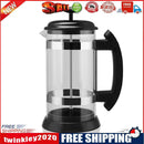 Press Coffee Brewer French Filter Manual Coffee Maker Kettle Glass Teapot