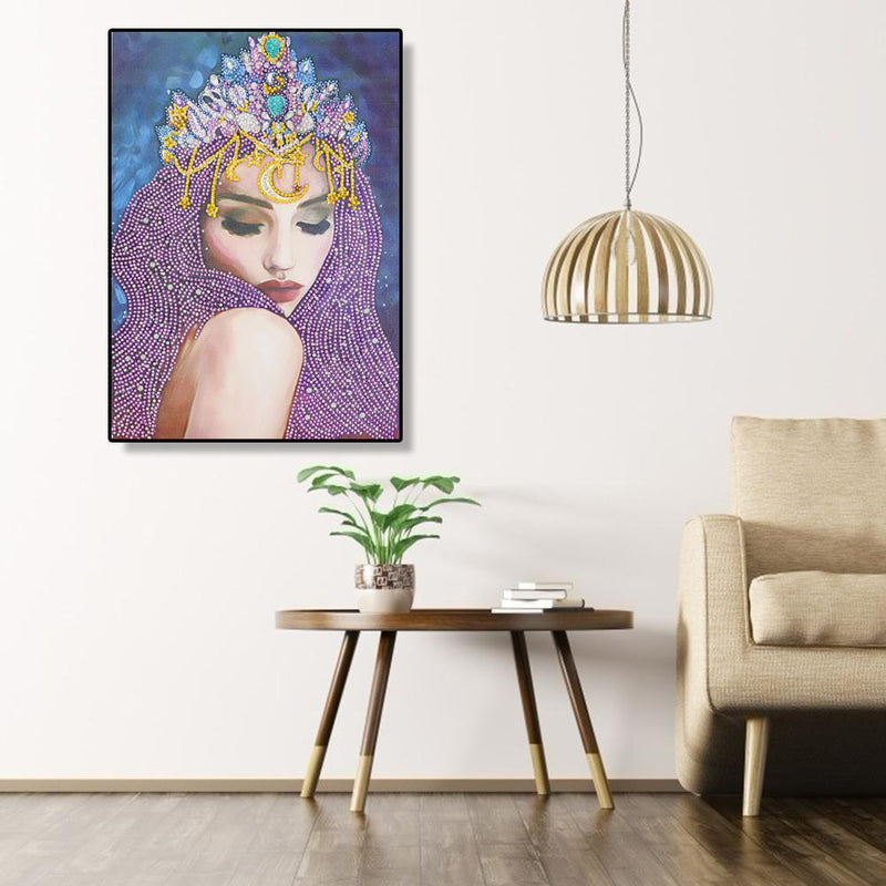 5D DIY Special Shaped Diamond Painting Beauty Cross Stitch Mosaic Kit Decor