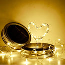 LED Solar Fairy Mason Jar Light Party Wedding Garden Decor (Warm Light 1 m)