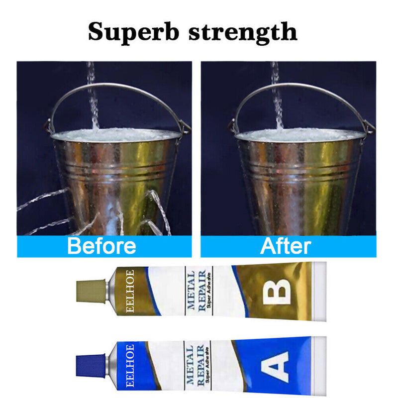 2pcs AB Glue Metal Repair Adhesive Super Glue Curing Liquid Steel Strong Seal