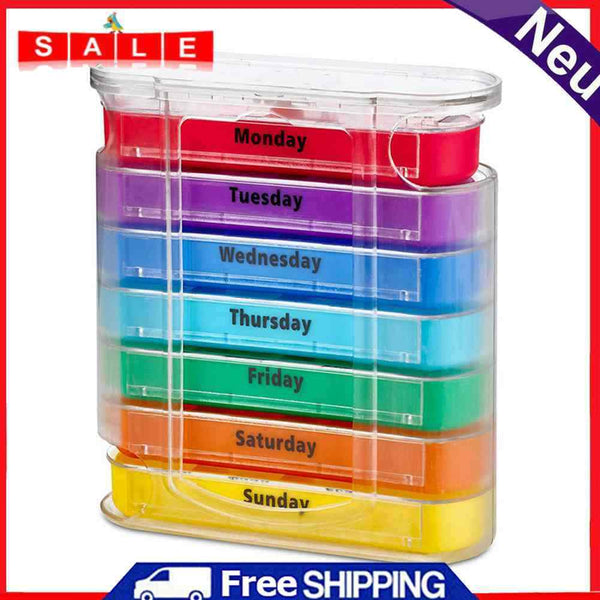 7 Day 28 Grids Plastic Waterproof Medicine Box Tablet Holder Household Gadget