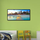 Beach Villa DIY 5D Full Round Diamond Painting Rhinestone Canvas Wall Art C