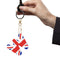 Letter Crystal Diamond Painting Acrylic Keychain DIY Key Ring Pendant (W)