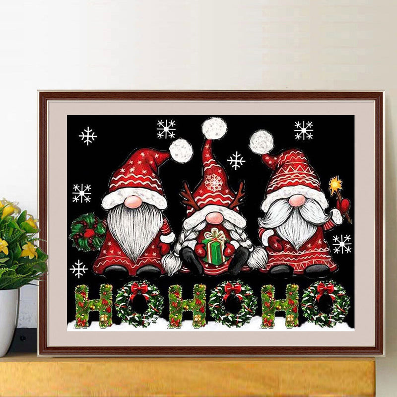 #A 5D DIY Full Round Drill Diamond Painting Santa Claus Home Decoration Art Craf