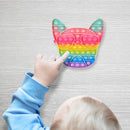 Anti-Stress Intelligent Push Bubble French Bulldog Kid Fun Board (Macaroon)