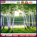 Painting By Numbers Kit DIY Woods Hand Painted Canvas Oil Art Picture Ornamen
