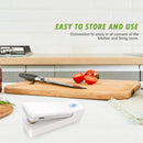 Portable Heat Sealer Rechargeable Food Snack Storage Bag Sealing (White) Newly