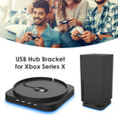 Vertical Stand for Xbox Series X with 4 USB2.0 Hub Blue Light Cradle Accessories