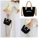 Small Crossbody Messenger Handbags Canvas Women Letter Print Shoulder Sling Bags