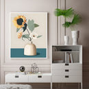 11CT Full Cross Stitch Fresh Sunflower DIY Printed Wall Art Home Decoration G