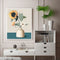 11CT Full Cross Stitch Fresh Sunflower DIY Printed Wall Art Home Decoration G