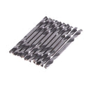 10pcs 3.2mm Dia. HSS Double Ended Spiral Drill Bits Twist Drill Tools Set Newly