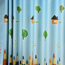 250x100cm Rainbow Pencil Pattern Curtain for Living Room Bedroom (Cloth)