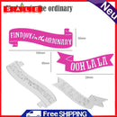 snowvirtuos 2pcs Slogan Cutting Tools Stencils Scrapbook Embossing DIY Craft A