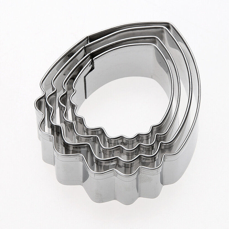 4pcs/set Stainless Steel Fondant Cake Decoration Peony Petal Cutter Mold