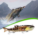 13cm 22g Plastic Lure 8-section Artificial Hard Bait Sea Fishing Tackle (C)