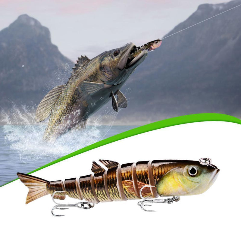 13cm 22g Plastic Lure 8-section Artificial Hard Bait Sea Fishing Tackle (C)