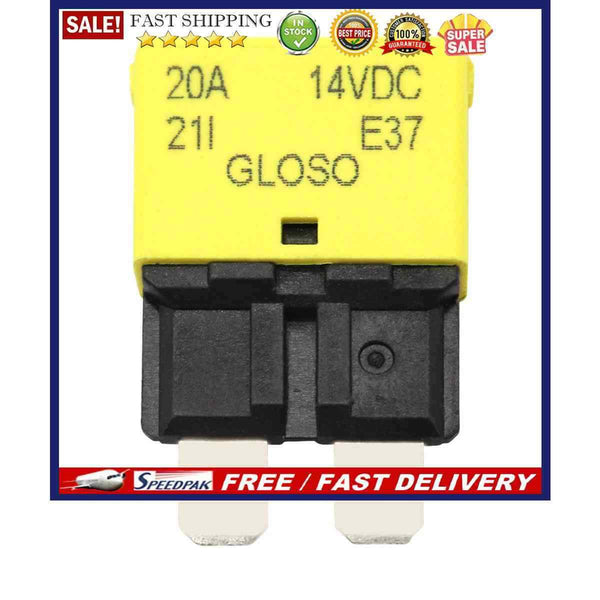 DC 28V Auto Reset ATC Circuit Breaker Blade Fuse for Car Marine Boat (20A)