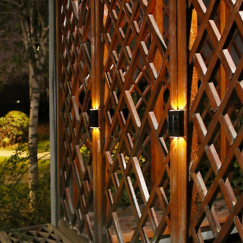 Outdoor LED Solar Light Waterproof Adjustable Wall Panel Light (Warm Light)