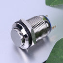 12mm Waterproof High Top Momentary Metal On/Off Push Button Switch