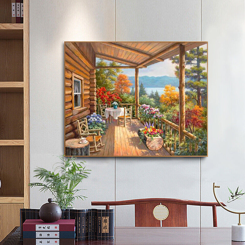 Corridor Oil Paint By Numbers Kit DIY Acrylic Painting on Canvas Frameless