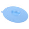 Silicone Cup Lid Reusable Leakproof Insulation Bowl Cup Cover (Blue L)